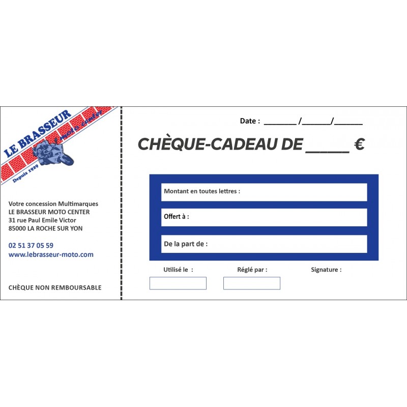 Chèque Cadeau - Moto Vision